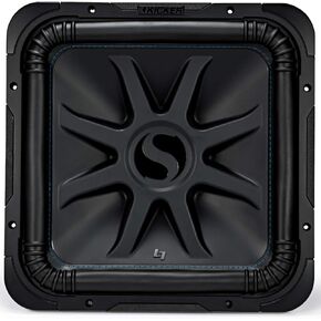 KICKER L7S15 Car Audio Solobaric 15" Subwoofer Square L7 Dual 4 Ohm Sub 44L7S154 (Renewed)