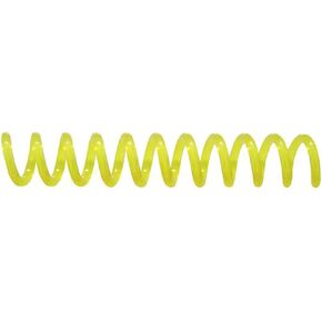 Spiral Binding Coils 7mm x 381mm (9/32 x 15-inch) 4:1 [pk of 100] Legal Size; Color: Neon Yellow (PMS 387 C)