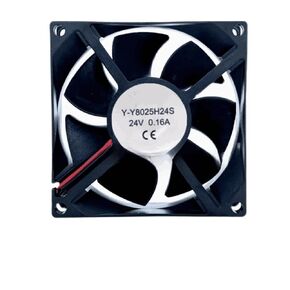 Y-Y8025H24S Server Cooling Fan DC 24V 0.16A 80x80x25mm 2-Wire