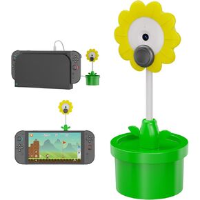Camera for Switch2-720P HD Plug-and-Play Webcam Compatible with Switch 2, Sunflower Design, Adjustable Angle, USB-C Port, Sliding Privacy Lens Cover, for Gaming & Video Calls