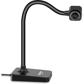 AlKOR USB Document Camera for Teaching & Distance Learning,Manual Focus Webcam with Mic, Foldable Design for Mac/Windows/Chromebook-Online Classes, Web Conferencing & Live Demos,Remote Work