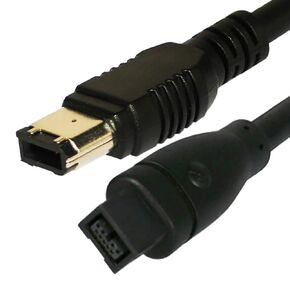 JMT IEEE 1394 High Speed FireWire Cable iLink DV Cable Firewire 400Mbps/800Mbps IEEE 1394 Cord for Computer Laptop PC To JVC Camcorder SSD Enclosure 1394 Video Capture Card (9Pin to 4Pin 400Mbps,1.5m)