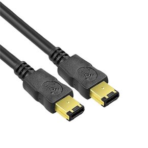 IEEE1394A Data Cable IEEE 1394 6P to 6P 6P-6P 6 Pin to 6Pin Industrial Camera Cable Firewire 400 Mbps 1.5m 3m 5m 10m 15m(15m)