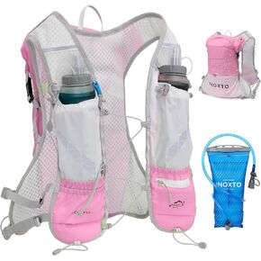 Running Hydration Vest Backpack, Lightweight Water Backpack with 1.6L Water Bladder Daypack for Women Men,Adjustable Running Vest Pack for Trail Running Hiking Cycling Race Marathon
