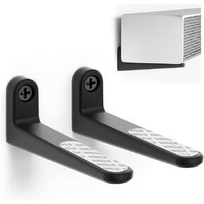 ELETIUO Soundbar Mount,Heavy Duty L Bracket Holds up to 60 lbs,Universal Wall Mount Compatible with Samsung, Sony, LG, JBL, Bose, Vizio, Roku, Polk Audio,Onn & More (Above or Under TV)