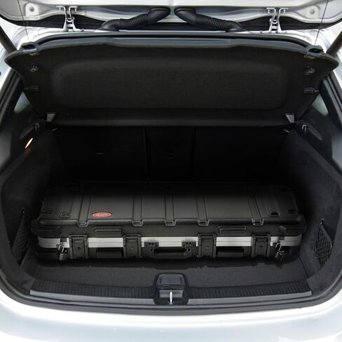 SKB Cases 2SKB-4009 Hard Exterior ATA 300 Category 1 Waterproof Short Double Rifle Transport Case, Black in Saudi Arabia