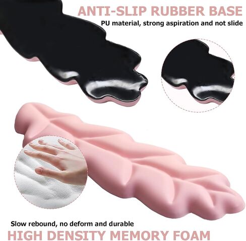راحة معصم لوحة المفاتيح المريحة ، وورقة PU Leather Memory Foam Foam Support للوحة مفاتيح الكمبيوتر ، وسادة لوحة المفاتيح ، ووسادة معصم الماوس اللطيفة للألعاب ، والمكتب ، والكمبيوتر ، وتخفيف الآلام ، والباستيل الأخضر in Kuwait