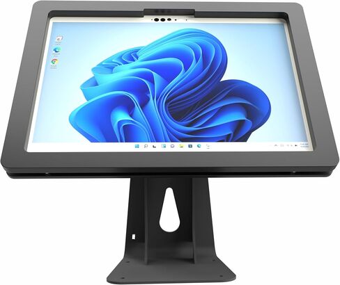 علبة أكريليك مضادة للسرقة مع 360 تدوير 180 من دوار سطح المكتب المعدني من أجل سطح MS Surface Go 1/2/3/4 Tablet (Black) in Kuwait