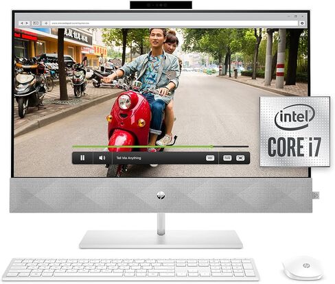 HP All-in-One 27" Touchscreen Desktop Computer - Windows 11 Pro, 27 inch FHD IPS LED Touch Display, Intel 12-Core Ultra 7-155U, Adjustable Height, WiFi 6, HD Webcam, 16 GB DDR5 RAM | 1 TB SSD in Saudi Arabia