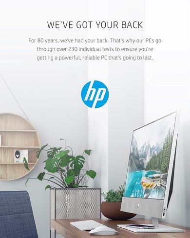 HP All-in-One 27" Touchscreen Desktop Computer - Windows 11 Pro, 27 inch FHD IPS LED Touch Display, Intel 12-Core Ultra 7-155U, Adjustable Height, WiFi 6, HD Webcam, 16 GB DDR5 RAM | 1 TB SSD in Saudi Arabia