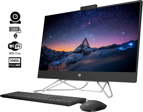 HP All-in-One Computer ، 27 '' FHD Touchscreen Computer ، Intel 12-Core Ultra 7 155U (Beats I7-1355U) ، Microsoft Office Lifetime License ، Windows 11 Pro ، Wi-Fi 6 ، Bluetooth (64GB RAM | 4TB SSD) in Saudi Arabia