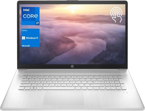 HP 2025 Premium Laptop, 17.3" HD+ Touchscreen, Intel Core i7-1355U, 64GB RAM, 2TB PCIe SSD, Webcam, FP Reader, Backlit Keyboard, Wi-Fi 6, Windows 11 Home in Kuwait