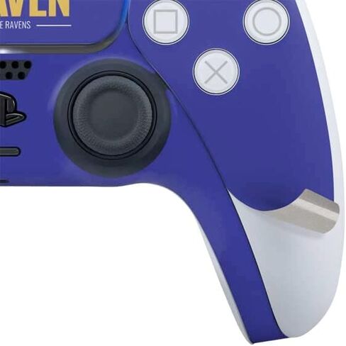 Skinit Decal Gaming Skin Compatible with PS5 Controller - Officially Licensed NFL Baltimore Ravens Zone Block Design in Saudi Arabia