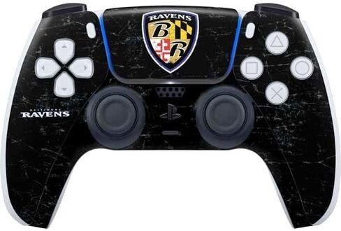 Skinit Decal Gaming Skin Compatible with PS5 Controller - Officially Licensed NFL Baltimore Ravens Zone Block Design in Saudi Arabia