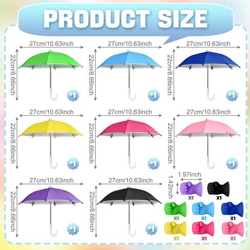 8 Sets Phone Umbrella for Sun Phone Umbrella Cell UV Protection Adjustable Sunshade with Hand Style Suction Cup Outdoor Sun Shield Sunshade for Summer Beach Holiday (Lovely) in Saudi Arabia
