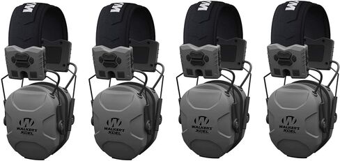 Walker's Razor Slim Electronic Bluetooth Hearing Protection Earmuffs for Outdoor/Indoor Shooting Range with NRR 23dB, Black, 2 Pack in Saudi Arabia