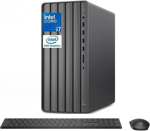 HP Envy Desktop Computer, 14th Gen Intel i7-14700 Up to 5.40 GHz, 64 GB RAM, 1 TB SSD, Intel UHD Graphics 770, Wi-Fi 6, Home & Business PC, Windows 11 Pro & Office Pro Lifetime License in Saudi Arabia