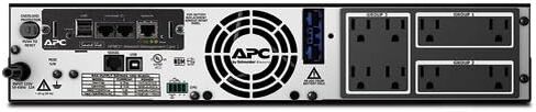 APC Network UPS ، 1500VA SMART-UPS GET-UPS مع خيار التشغيل الموسع ، SMX1500RM2UNC ، بطاقة إدارة الشبكة ، 2U Rackmount/Tower قابلة للتحويل ، خطوط خطية ، 120 فولت أسود in Kuwait