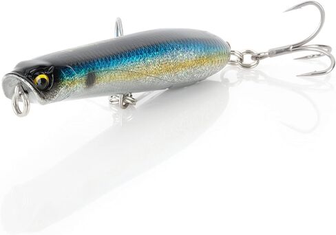 طعم صيد الأسماك من Savage Gear Panic Pencil Popper، 1 3/4 أونصة، توهج أبيض، ملامح واقعية، ألوان وحركة، بناء هيكل متدرج، تصميم سلكي، حلقات ثلاثية مقسمة وخطافات 4X، صب طويل in Saudi Arabia