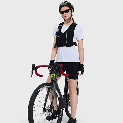 Nepest Running Vest for Women & Men, Cycling Hydration Vest with 500ml Soft Flask , Reflective Vest with Stretch Fit Fabric in Kuwait