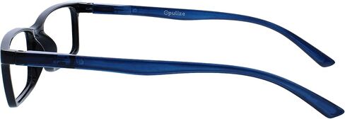 OPULIZE See Blue Light Blocking Glasses 3 Packs Narrow Frame Spring Hinges Sleep Computer Gaming Anti-Reflective Black Brown Grey Mens Womens BBB9-127 in Saudi Arabia