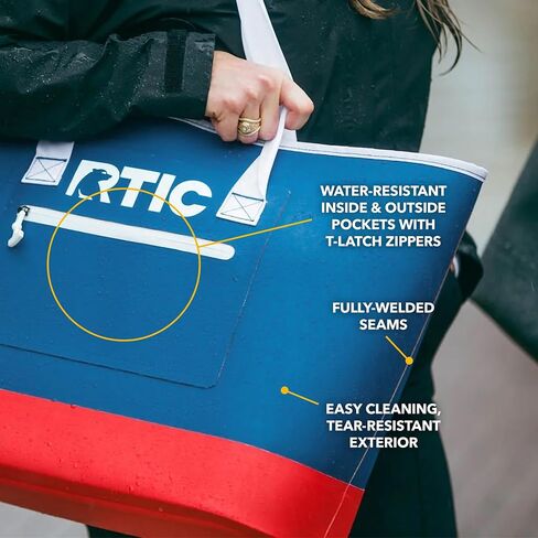 RTIC Ultra-Tough Tote Bag, Waterproof for Beach, Pool, Towel, Grocery, Shopping, Heavy-Duty, Puncture Resistant, Large in Kuwait