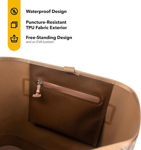 RTIC Ultra-Tough Tote Bag, Waterproof for Beach, Pool, Towel, Grocery, Shopping, Heavy-Duty, Puncture Resistant, Large in Kuwait