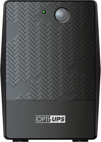 OPTI-UPS (European 230 Volts) Line Interactive UPS Battery Backup with AVR Surge Protection - Uninterruptible Power Supply – Please See Picture (Black, 800va) in Saudi Arabia