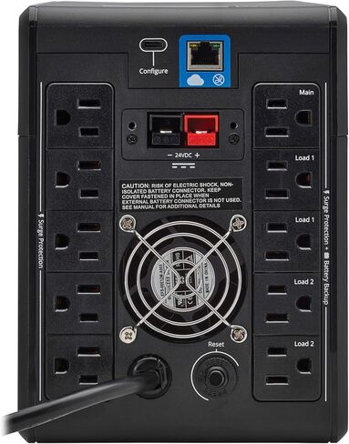 Eaton Tripp Lite Series Cloud-Connected 1500VA UPS Battery Backup & Surge Protector, Remote Management & Monitoring, 1000W, 10 Outlets, LCD Screen, Computer UPS, 3-Year Warranty (SMART1500LCDTXC) in Kuwait