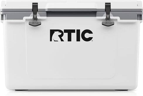 RTC Ultra Light 52 QUART HARD BOADER BOADINGER TECK THE BOX للشاطئ ، والشراب ، والمشروبات ، والتخييم ، والنزهة ، وصيد الأسماك ، والقوارب ، والشواء ، أخف 30 ٪ من المبردات الروتومولد in Kuwait