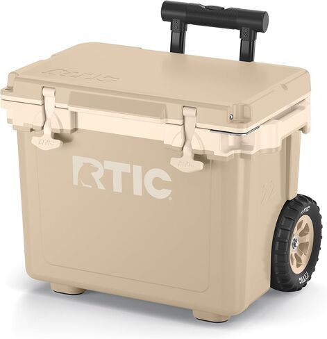 RCT2 22 QT برودة بعجلات ذات عجلات RCT مع مقبض ، صندوق صدر جليدي محمولة معزولًا للشاطئ ، المشروبات ، المشروبات ، التخييم ، النزهة ، الصيد ، القارب ، الشواء in Saudi Arabia