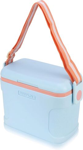 Pinnacle 8.5Qt Mini Cooler – 14 x 7.6 x 10.6In Ice Box with Smart Divider, Locking Lid, Adjustable Shoulder Strap – Insulated Picnic Basket Beach Cooler Bag – 36- Hour Ice Retention – Stylish Colors in Saudi Arabia