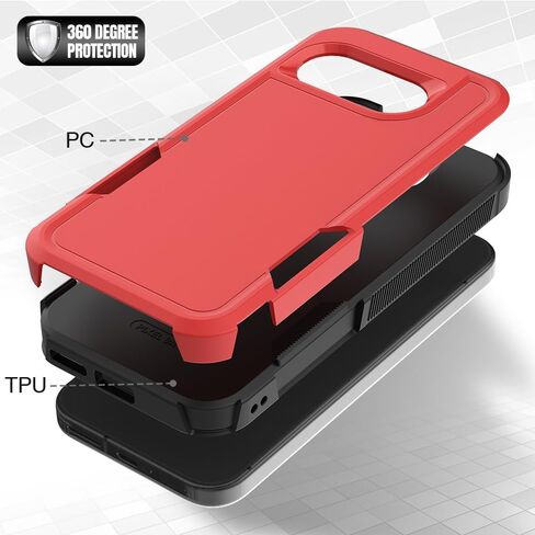 for Pixel 9A Case, [Military Grade Drop Tested] with HD Screen Protector, Dual Layer Protective Heavy Duty Cell Phone Cover Non-Slip Shockproof Rugged Case for Google Pixel 9A (Blue) in Saudi Arabia