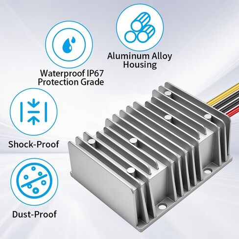 محول DC/DC 12V خطوة تصل إلى 24 فولت ، محول Boost 20A 480W منظم الجهد ، محول 24 فولت ، وحدة مزودة الطاقة بمحول قارب شاحنة السيارة in Kuwait