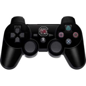 Skinit Decal Gaming Skin Compatible with PS3 Dual Shock Wireless Controller - Officially Licensed College South Carolina Gamecocks Logo Black Design