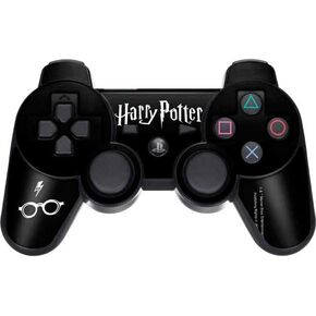 Skinit Decal Gaming Skin Compatible with PS3 Dual Shock Wireless Controller - Officially Licensed Warner Bros Harry Potter Scar and Glasses Design