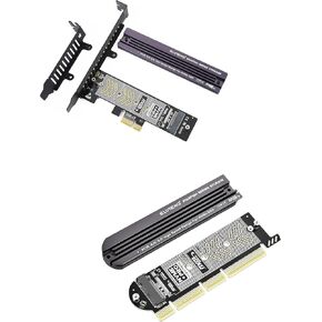 ELUTENG NVMe PCIe 4.0 Adapter NVMe M.2 SSD to PCIe X4/X8/X16 Card with NVME PCIe 4.0 Adapter M.2 NVME SSD to PCI-e Slots X1 X4 X8 X16 Expansion Card
