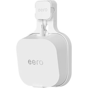 Outlet Wall Mount Bracket for eero 7 Mesh Wi-Fi 7 Router - A Space-Saving Accessory with Cord Management, Supports Vertical or Horizontal Outlets (White, 3 Pack)