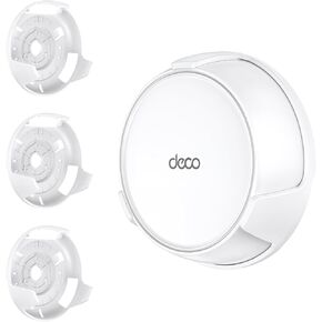 Wall Mount Holder for TP-Link Deco BE23/BE25/BE3600/BE5000 WiFi 7 Mesh Wi-Fi System – Space-Saving Bracket with Hidden Cable Management, Secure & Stylish Design for Home and Office(White, 3-Pack)