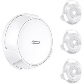 EDUP Wall Mount Holder for Deco BE23/ BE25/ BE3600/ BE5000 Mesh WiFi 7 System, Space-Saving Bracket with Hidden Cable Management, Secure & Stylish Design for Home and Office (White, 2 Pack)