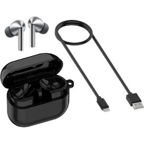 Charging Case for Samsung Galaxy Buds 3 Pro (SM-R630), Replacement Charger Cradle Station, Bluetooth Pairing with USB-C Cable for Galaxy Buds 3 Pro Earbuds (Black)