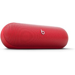Beats Pill - Wireless Bluetooth Speaker and Portable Charger via USB-C - Up to 24 Hours Battery Life, IP67 Water Resistant, Apple & Android Compatible, Built-in Microphone – Statement Red (Renewed)