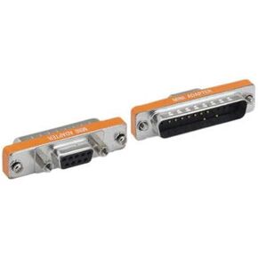 Kentek Mini DB25 ذكر إلى DB9 أنثى ، ذكر إلى أنثى M/F التسلسلية في مودم MINI ADAPTER Changer COUPLER RS-232