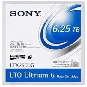 Sony LTX2500G LTO Ultrium 6 Data Cartridge 2.50 TB (Native) / 6.25 TB (Compressed) 2775.59 ft (LTX2500G)
