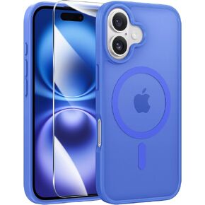 fntcase for iPhone 16 حالة الهاتف: غطاء محمول ماتي الشفاف المغناطيسي