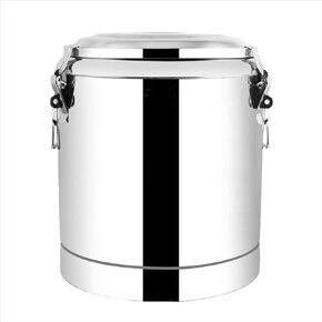 Thickened Double-Layer Insulated Barrel,Stainless Steel Commercial Catering Water Boiler,for Hot Tea Water and Milk Soup Electric Urn 10-100L (10L)