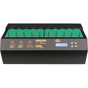 1 to 9 M.2 NVMe/SATA Duplicator - 36GB/Min - Standalone Copier & Eraser/Sanitizer for Multiple PCIe M2 Drives (SYSNVME-YL06REG09)