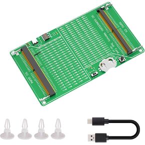 Memory Tester, Laptop SO DDR4 DDR5 Desktop Computer Memory Test Card with LED Indicators Memory Diagnostic for Computer PCB Circuit Test Module Adapter Board