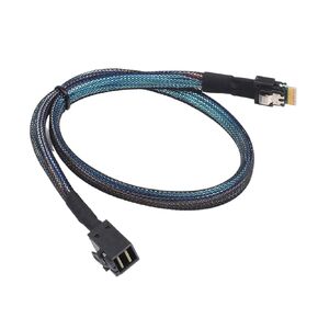 0.5M PCIE4.0 Slimline S-AS 4.0 SFF-8654 4i 38pin Host to HD S-AS 4i SFF-8643 36pin Target Cable