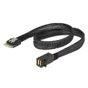 Data Cable Slim Line S-AS 4.0 SFF-8654 4i 38pin Host to HD S-AS 4i SFF-8643 36pin Target Cable 0.5m 1m(0.5m)